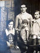 Diomira Alfredo Bensi e filhos Alberto e Milton